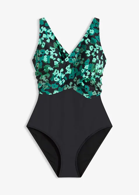 Medium Shape-Badeanzug mit Wickeloptik, bonprix