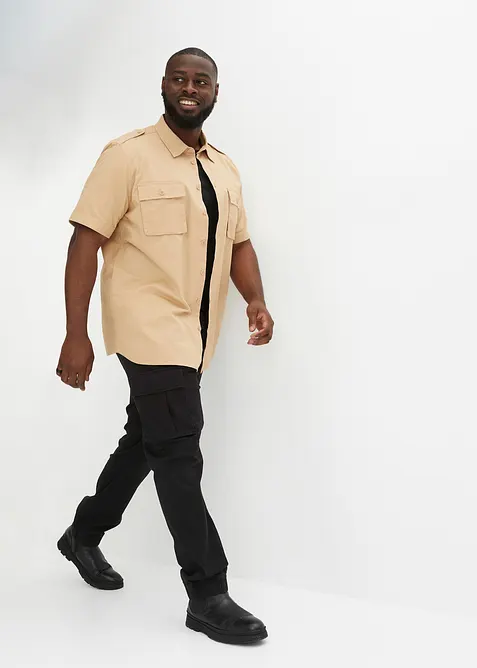 Pantalon jogger cargo droit, regular, bonprix