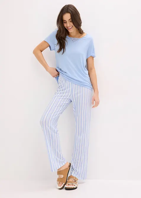 Pyjama aus softer Viskose, bonprix