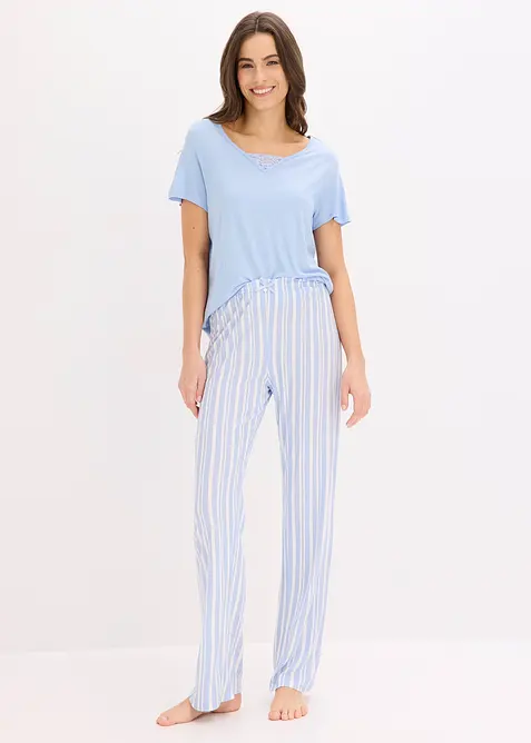 Pyjama aus softer Viskose, bonprix