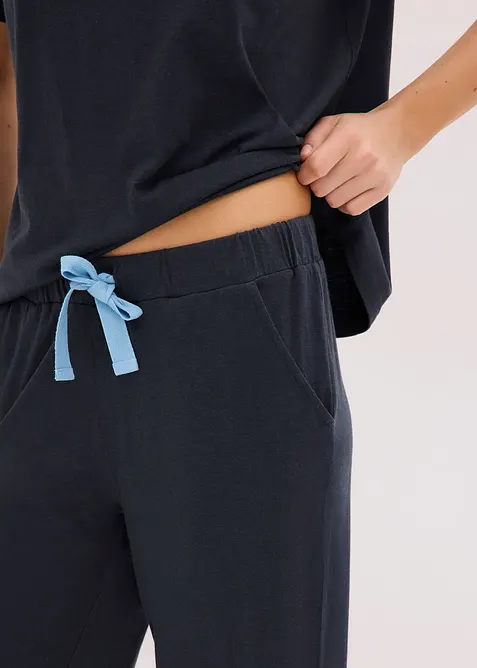 Capri-Pyjama aus softem Viskose-Mix, bonprix