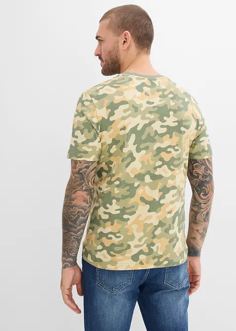 T-Shirt aus reiner Bio-Baumwolle, Slim Fit, bonprix