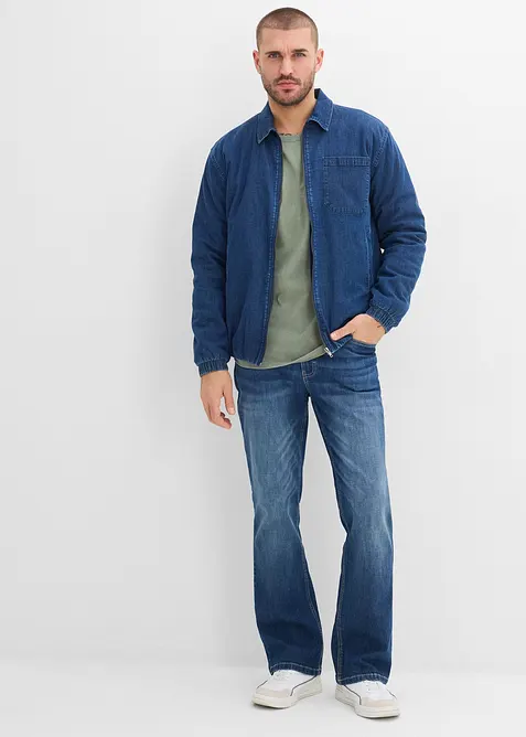 Langarmshirt in ausgewaschener Optik aus reiner Baumwolle, bonprix