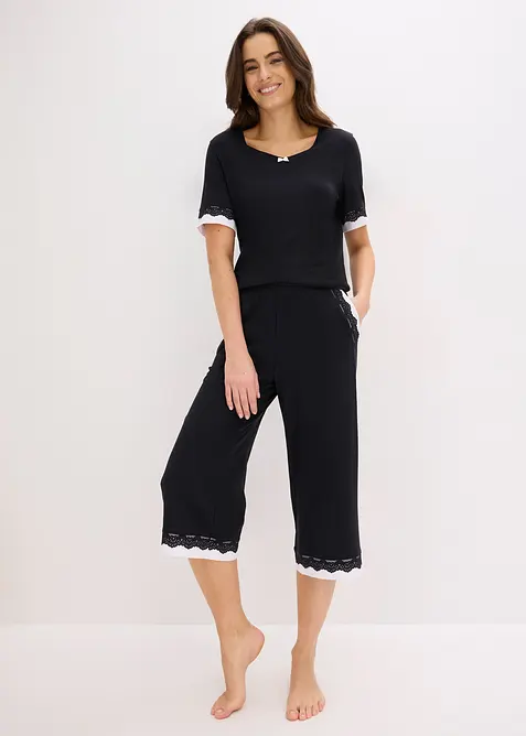 Weite Culottes aus softem Viskose-Mix, bonprix