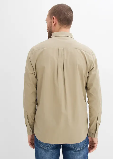 Langarmhemd aus reiner Bio-Baumwolle, bonprix