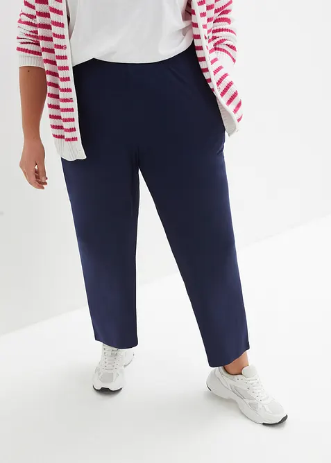 Pantalon 7/8 fluide en jersey viscose, bonprix