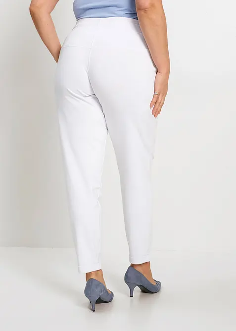 Pantalon jogger en viscose m&eacute;lang&eacute;e, bonprix