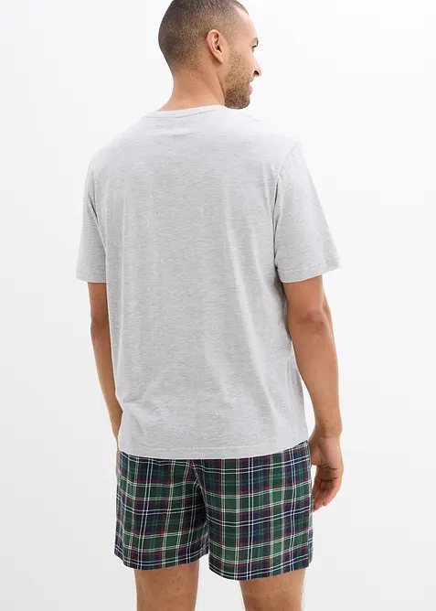 Pyjashort avec T-shirt &agrave; poche poitrine, bonprix