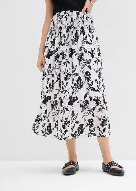 Midirock aus softer Viskose, bonprix