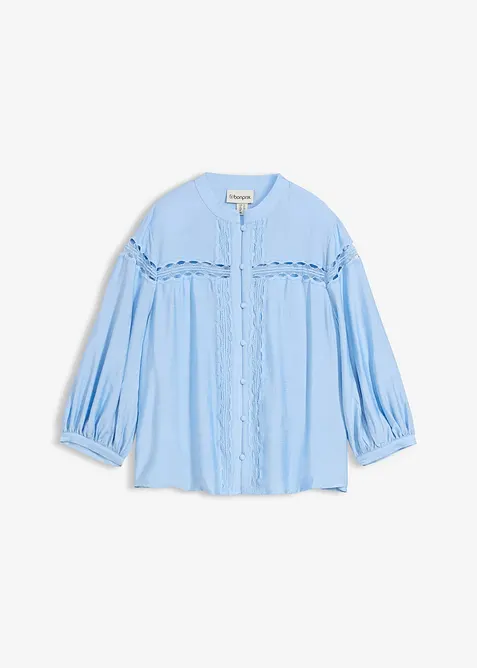 Bluse aus bestickter Baumwolle, bonprix