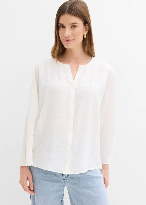 Bluse aus Baumwolle mit weiten &Auml;rmeln, bonprix