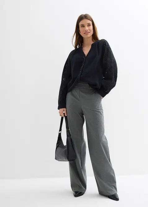 Tunikabluse aus luftigem Musselin, bonprix