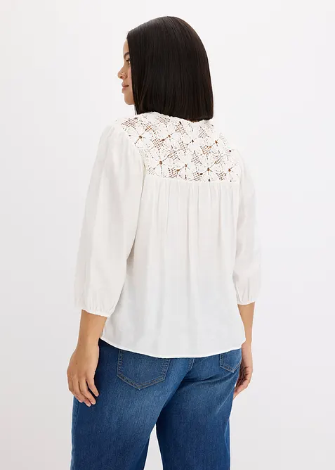 Bluse aus flie&szlig;endem Viskose-Mix, bonprix