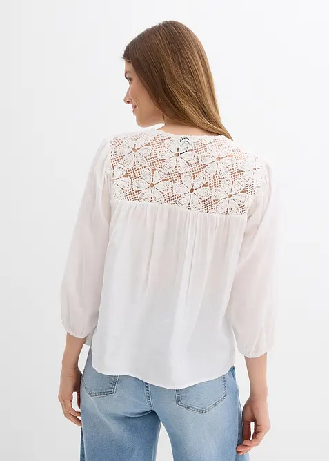 Bluse aus flie&szlig;endem Viskose-Mix, bonprix