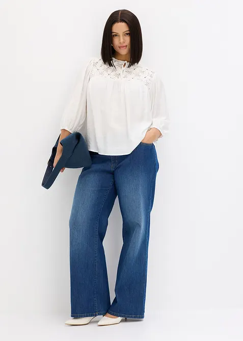 Bluse aus flie&szlig;endem Viskose-Mix, bonprix