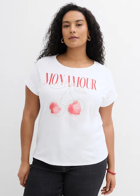 T-Shirt aus reiner Baumwolle, bonprix