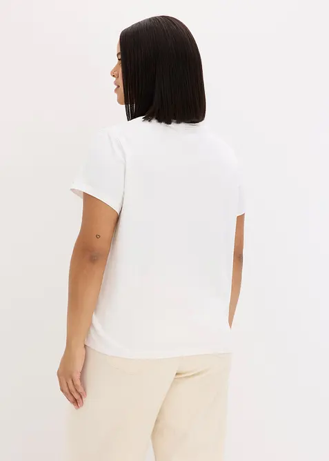 T-shirt en coton extensible, bonprix