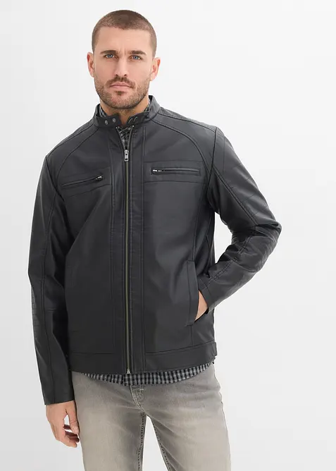 Lederimitat-Jacke, bonprix