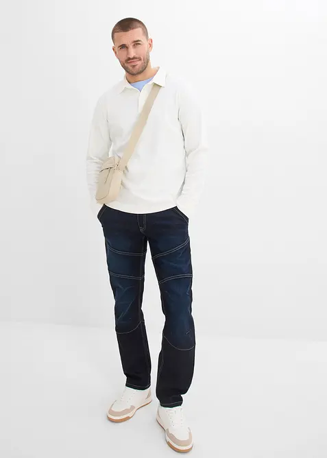 Jean regular et droit &agrave; taille extensible, bonprix