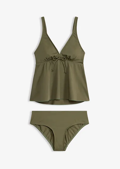 Tankini (ens. 2 pces) &agrave; bretelles r&eacute;glables, bonprix