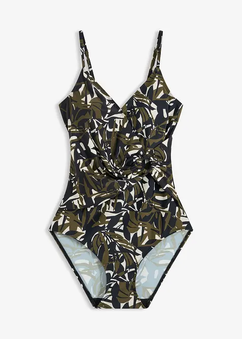 Maillot 1 pi&egrave;ce avec d&eacute;tail anneau, bonprix