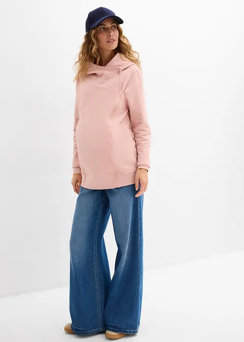 Sweat zipp&eacute; de grossesse 3en1 avec empi&egrave;cement de portage, bonprix