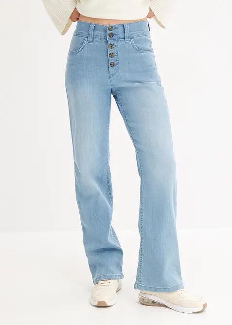 Straight-Jeans High Waist, Stretch, bonprix