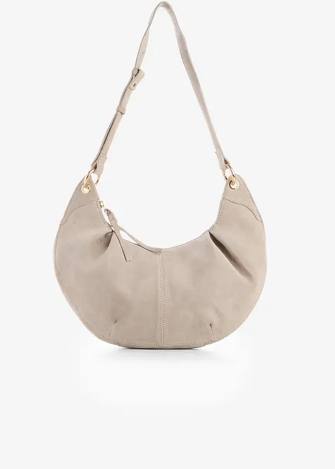 Umh&auml;ngetasche aus Veloursleder, bonprix