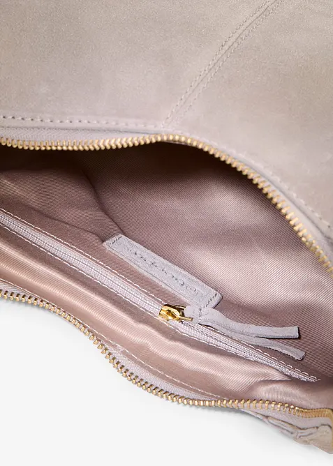 Umh&auml;ngetasche aus Veloursleder, bonprix