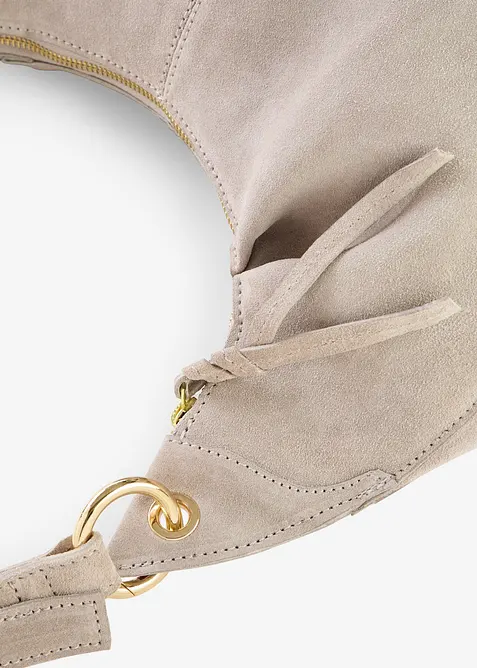 Umh&auml;ngetasche aus Veloursleder, bonprix