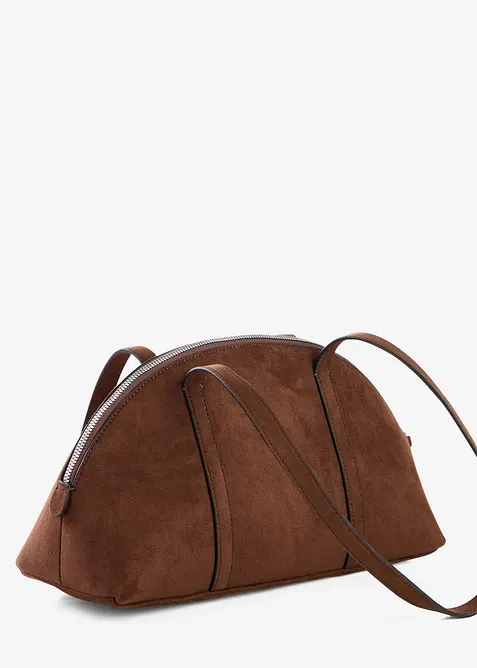 Umh&auml;ngetasche in Velourslederoptik, bonprix