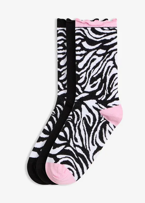 Socken mit Bio-Baumwolle&nbsp;(3er Pack), bonprix