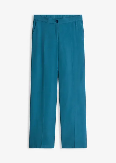Pantalon large et l&eacute;ger &agrave; pinces, bonprix