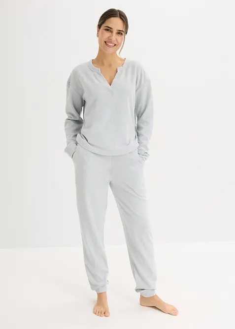 Hausanzug aus softem Waffeljersey, bonprix