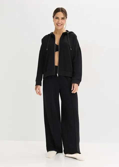 Hausanzug aus Scuba mit verk&uuml;rztem Oberteil, bonprix