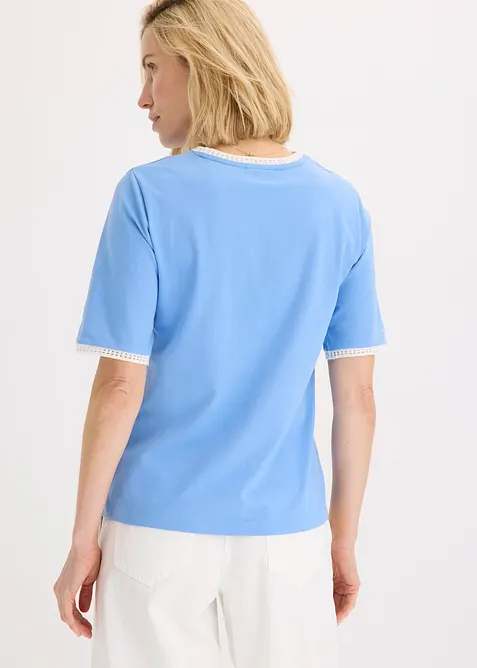 Shirt mit Spitzenborte, bonprix