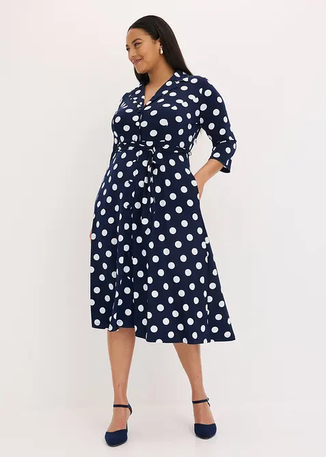 Robe-chemise avec lien &agrave; nouer (ens. 2 pces.), bonprix