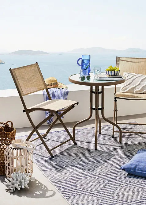 Tapis int&eacute;rieur et ext&eacute;rieur lavable &agrave; motif graphique, bonprix