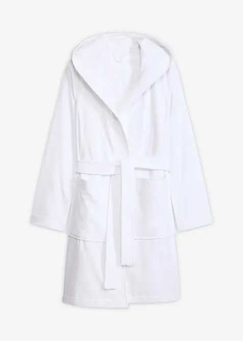 Peignoir &agrave; capuche en &eacute;ponge 100% coton, bonprix