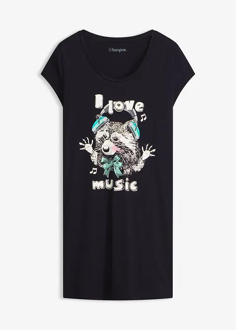 Chemise de nuit courte 100% coton, bonprix