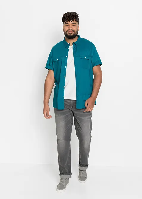 Kurzarmhemd aus reiner Baumwolle, bonprix