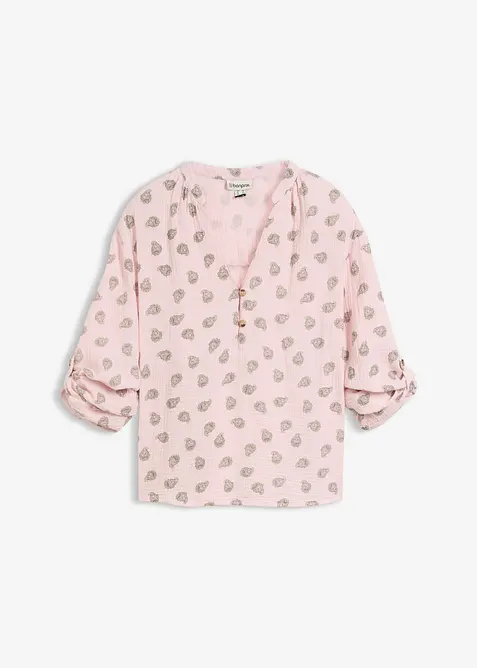 Blouse l&eacute;g&egrave;re et oversize en gaze de coton, bonprix