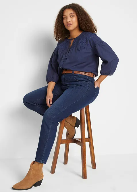 Skinny Jeans High Waist, cropped, bonprix