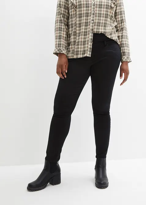 W&auml;rmende Skinny Jeans High Waist, Shaping, bonprix