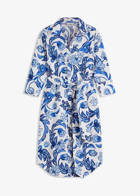 Hemdblusenkleid aus Baumwoll-Mix, bonprix
