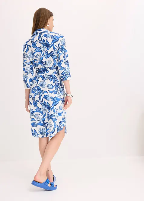 Hemdblusenkleid aus Baumwoll-Mix, bonprix