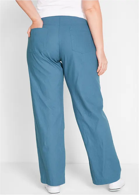 Leinen-Hose mit weitem Bein, bonprix