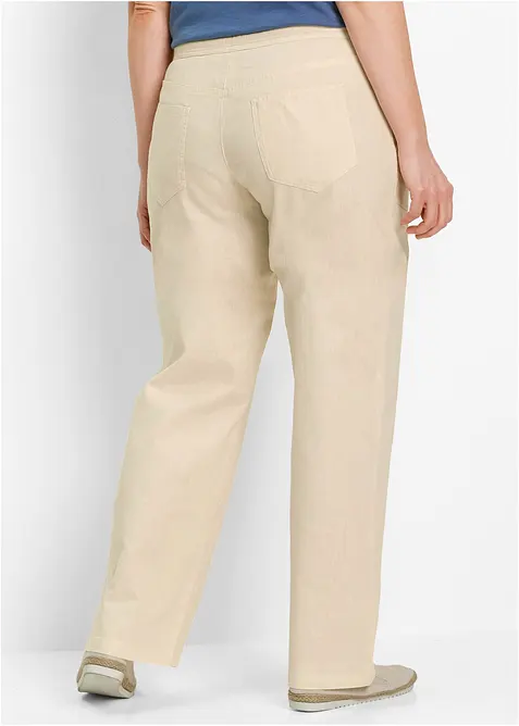 Leinen-Hose mit weitem Bein, bonprix
