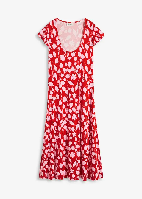 bedrucktes Jerseykleid aus softem Viskose-Mix, bonprix