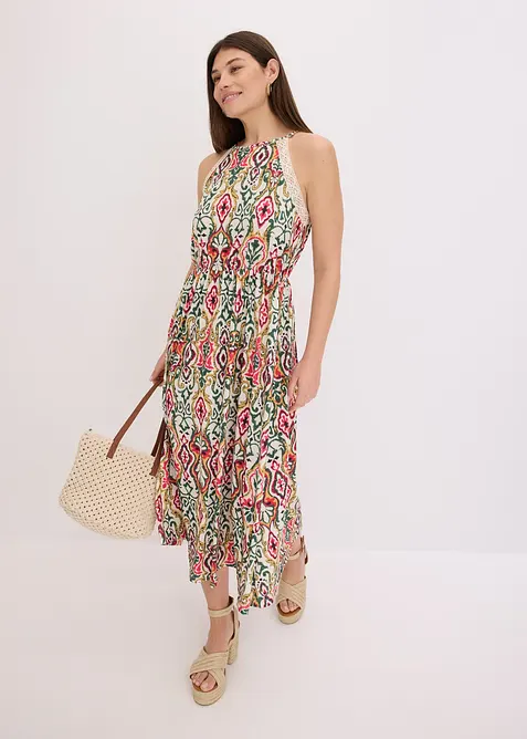 Midikleid mit Spitze, bonprix